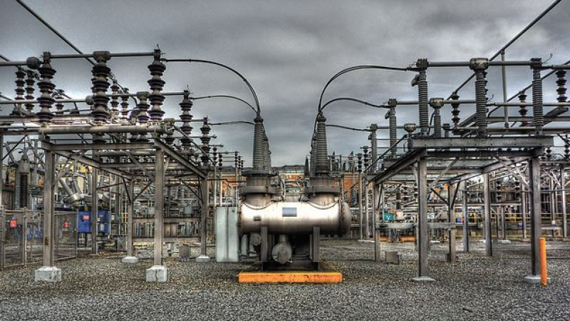Electric grid substation