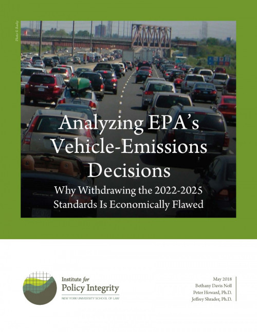 Analyzing EPA's Vehicle-Emissions Decisions Cover