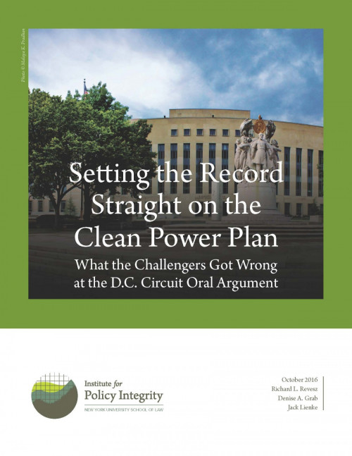 Setting the Record Straight on the Clean Power Plan Cover