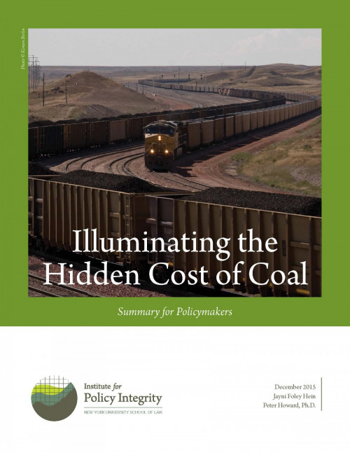 Illuminating the Hidden Costs of Coal (Summary for Policymakers) Cover