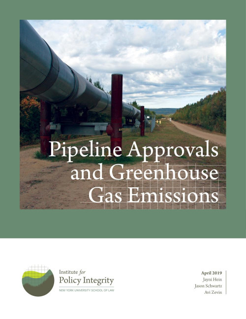 Pipeline Approvals and Greenhouse Gas Emissions Cover