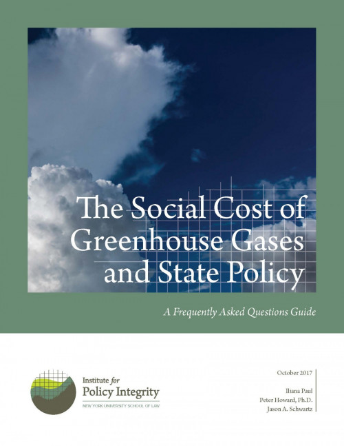 The Social Cost of Greenhouse Gases and State Policy Cover