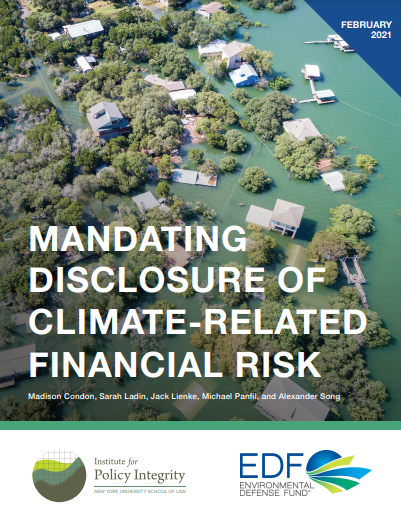 Mandating Disclosure of Climate-Related Financial Risk Cover