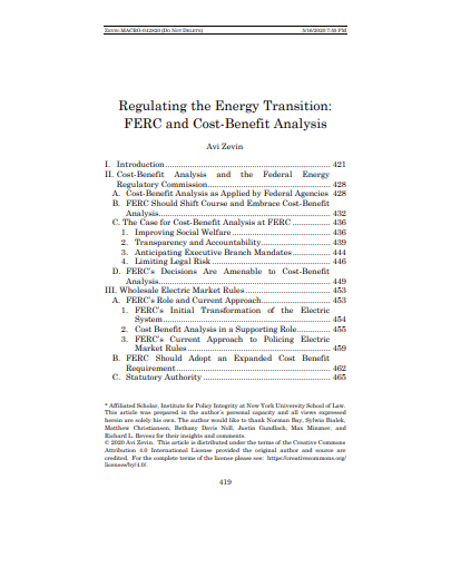 Regulating the Energy Transition Cover