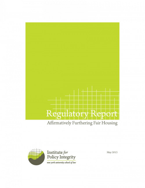 Regulatory Report Cover