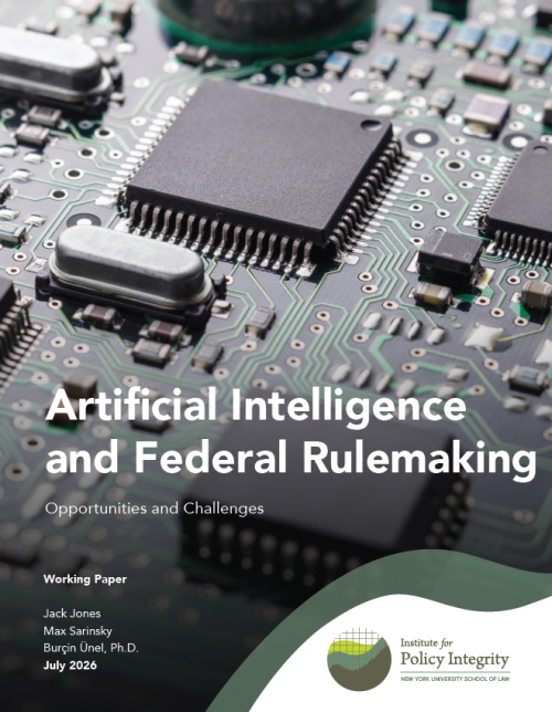 Artificial Intelligence and Federal Rulemaking: Opportunities and Challenges Cover