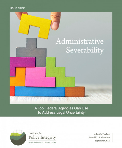 Administrative Severability Cover