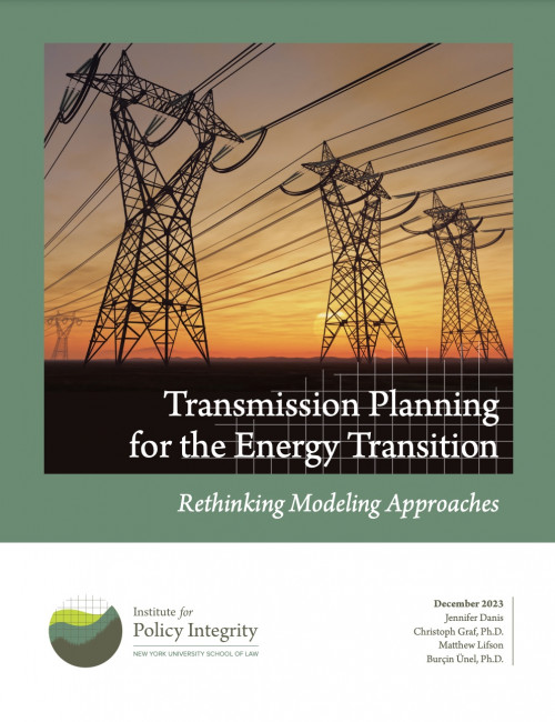 Transmission Planning for the Energy Transition Cover