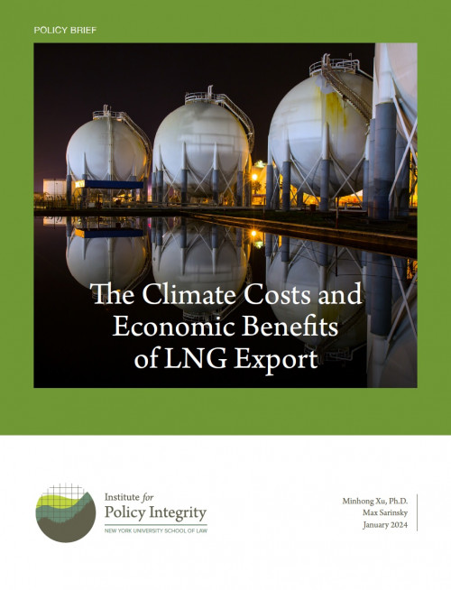 The Climate Costs and Economic Benefits of LNG Export Cover