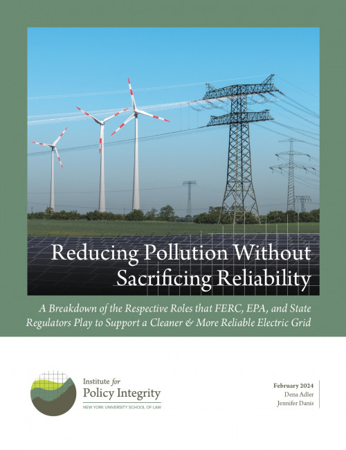 Reducing Pollution Without Sacrificing Reliability Cover