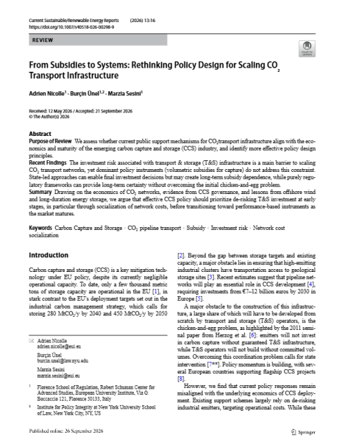 From Subsidies to Systems Cover
