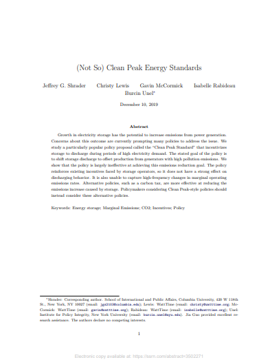 (Not So) Clean Peak Energy Standards Cover