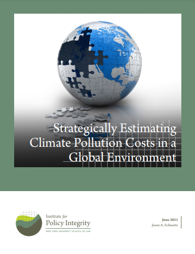 Strategically Estimating Climate Pollution Costs in a Global Environment Cover